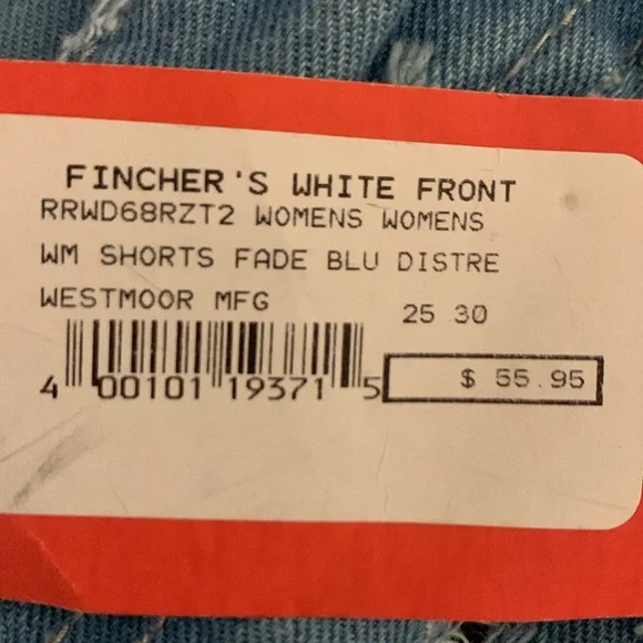 ROCK&ROLL DENIM HIGH RISE HOLEY SHORTS WITH RAW HEM - Picture 8 of 9